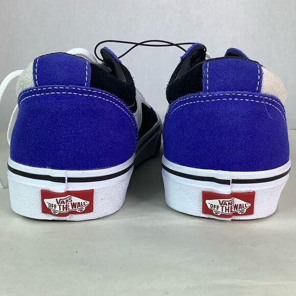New! VANS WARD SKATE SHOES Rally Suede Blu/Wt/Blk Lace Tie Low Top Men Sz 8.5 - Picture 6 of 10
